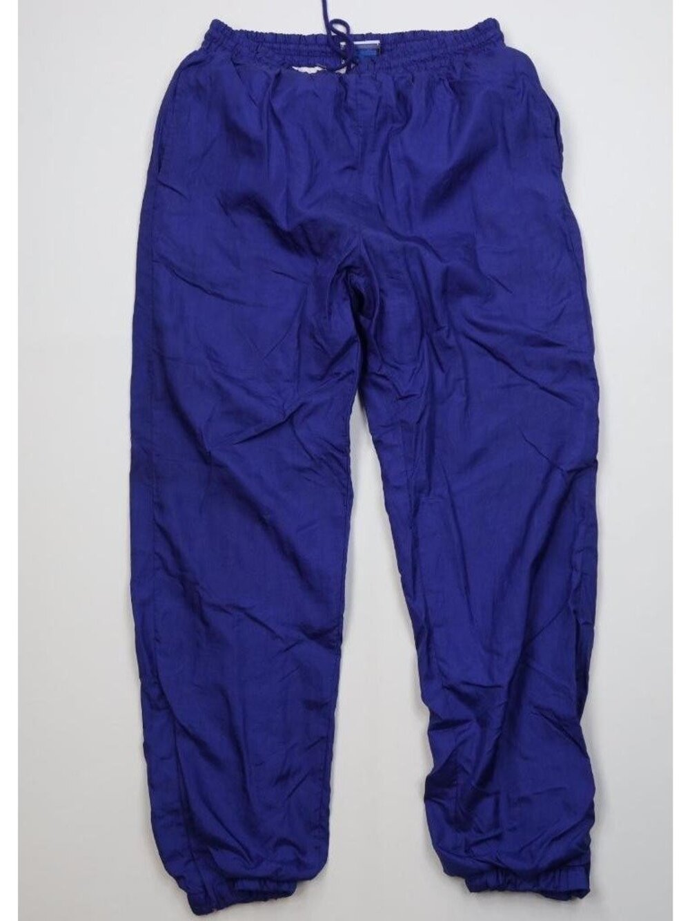Vtg 90s Streetwear Womens Medium Blank Lined Windbreaker Joggers Pants Purple